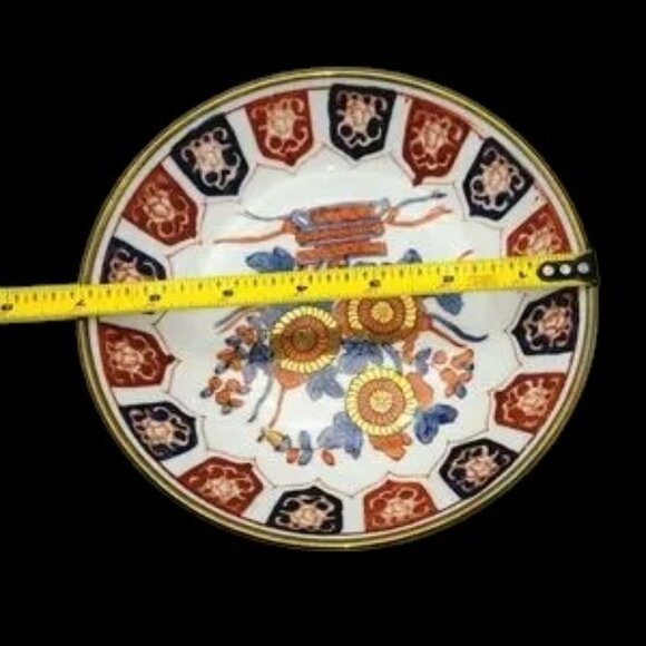 Vintage Imari Brass Encased Bowl "CD" Decorative China - Picture 3 of 9